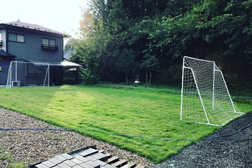 サッカー場芝生工事